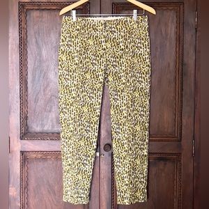 J.Crew Animal Print Cafe Capri Pants s. 2